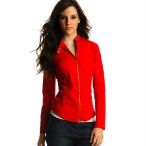 Armani Exchange A/X Classic Moto Shirt black M Red HOT